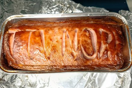 Leberkäs mit TTV Norf Initialien